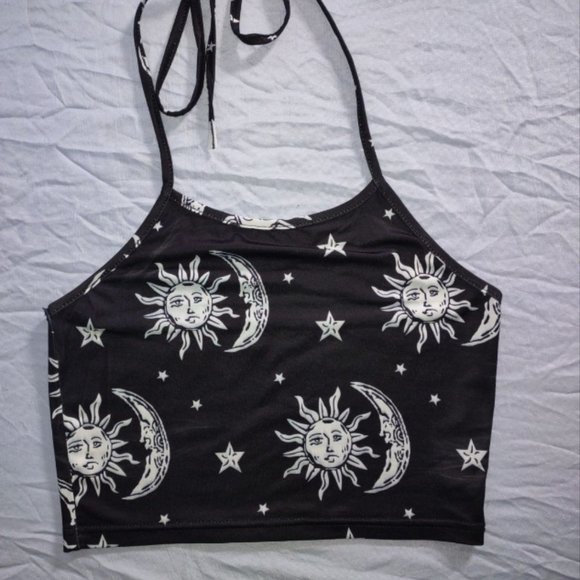 SOLD- Sun & Moon Halter Top - Picture 6 of 7